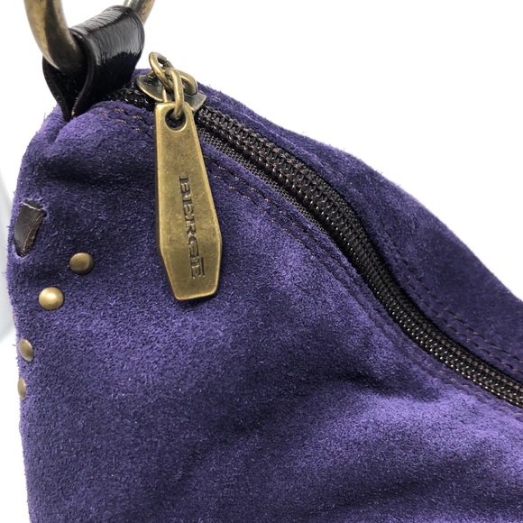 Berge Bags Berge Purple Suede Tassel Hobo Bag Made In Italy Poshmark